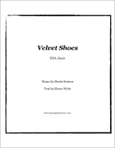 Velvet Shoes SSA choral sheet music cover